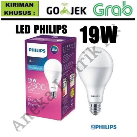 Jual PHILIPS LED 19W PUTIH 6500K LAMPU BULB 19 W WATT E27 ASLI