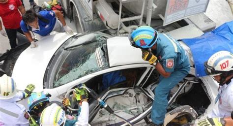 Six Injured In 8 Vehicle Pileup In Pathum Thani