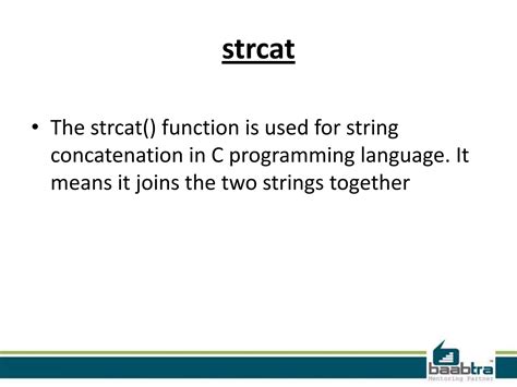 String Functions In C Ppt