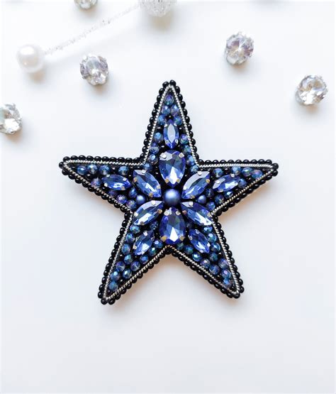 Beaded Brooch Handmade Brooch Etsy