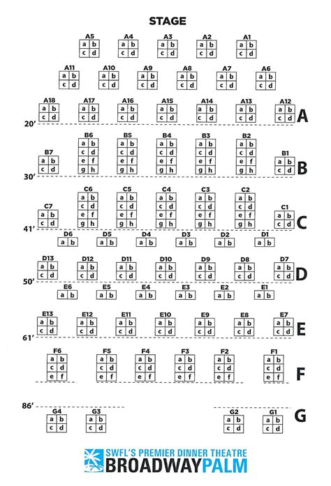 2021 Seating Chart - Broadway Palm Dinner Theatre