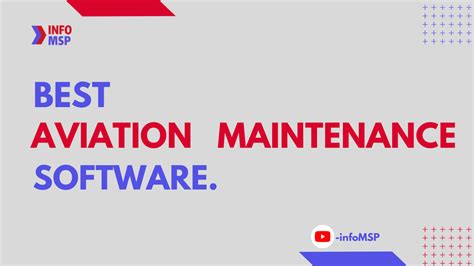 10 Best Aviation Maintenance Software Infomsp