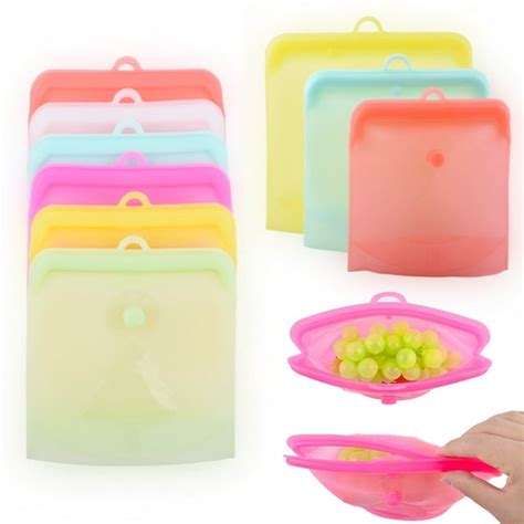 Windfall Reusable Silicone Food Storage Bags Sandwich Bags Airtight