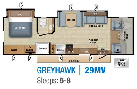 2018 Jayco Greyhawk Floorplan