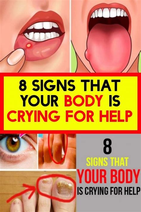 8 Signs Your Body Is Crying Out For Help 8th Sign Cry For Help Body