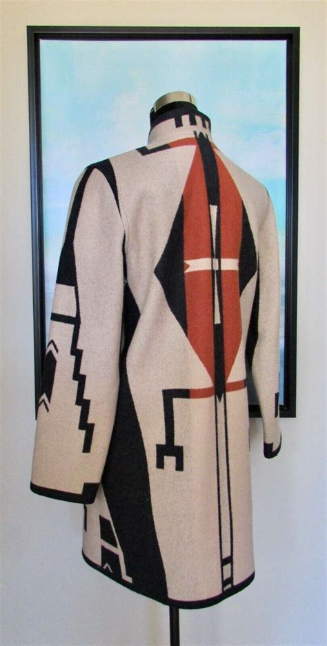 Native American Cheyenne Eagle Blanket Coat By Ben Ni Gem