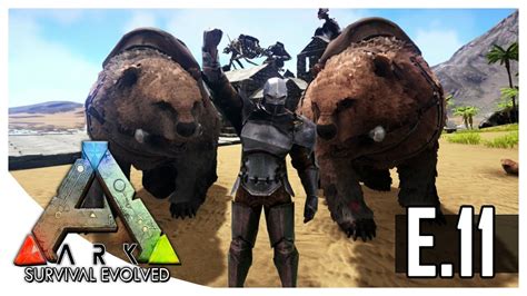 ARK Survival Evolved DODOLOCO Double Dire Bear Tame S3 E11 XB