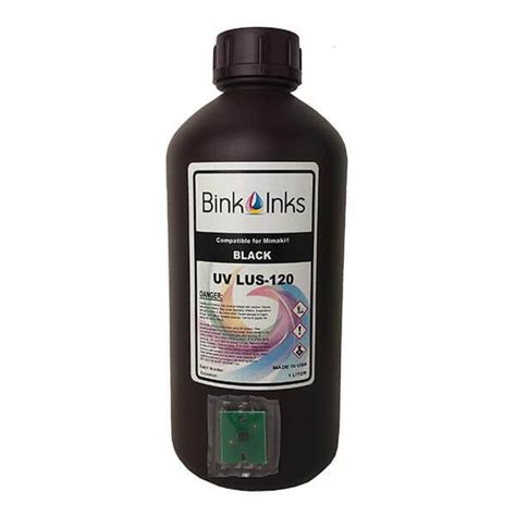 Replacement Ink For Mimaki LUS 120 UV Curable 1 Liter Black