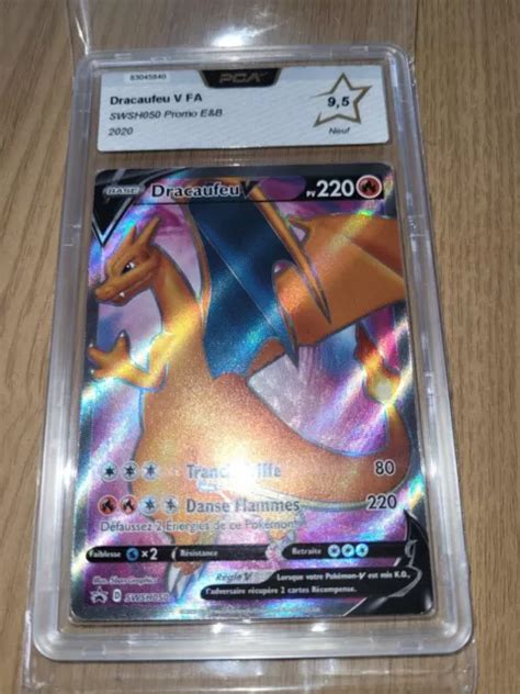 CARTE POKEMON DRACAUFEU V SWSH050 Promo De Voie Du Maitre PCA 9 5