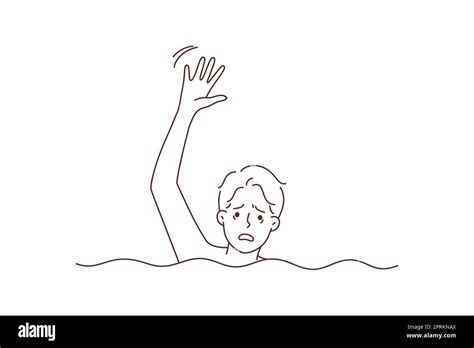 Someone Drowning Drawing
