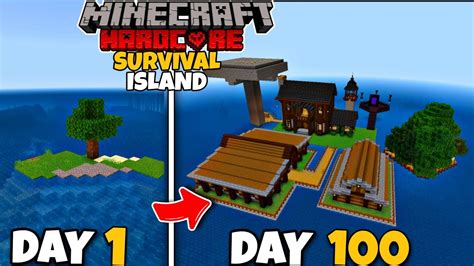 I Survived Days On A Survival Island In Minecraft Hardcore Hindi