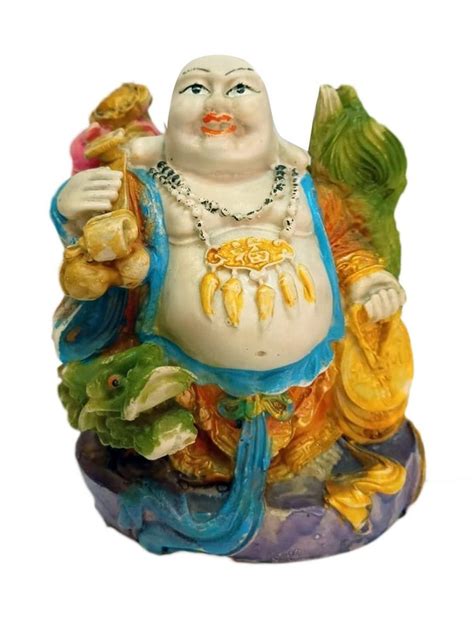 Painted Fiber Laughing Buddha Statue For Decoration At Rs Piece In