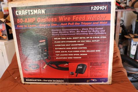 Craftsman 80 Amp Gasless Wire Feed Welder Proxibid