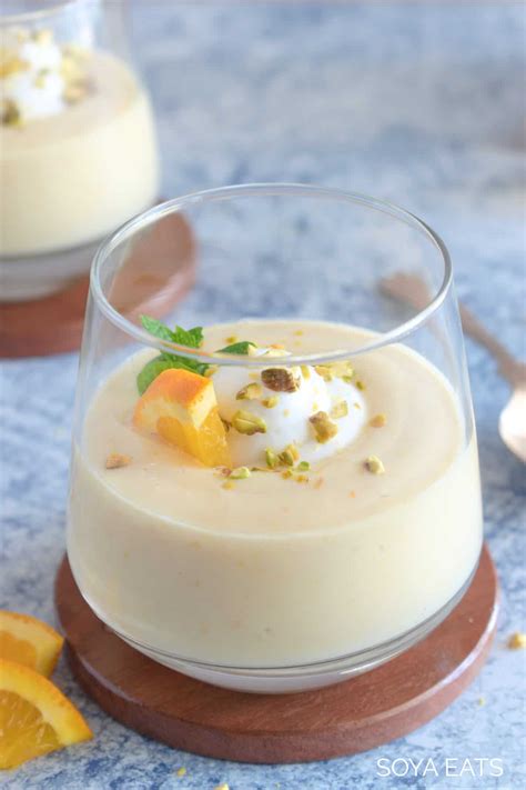 Silken Tofu Orange Pudding Dessert Soya Eats