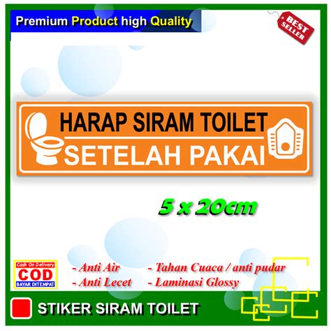 Jual Stiker Harap Siram Toilet Setelah Pakai Sticker Kamar Mandi