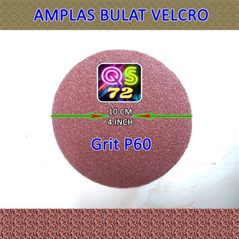 Jual Amplas Bulat Velcro Grit P Shopee Indonesia