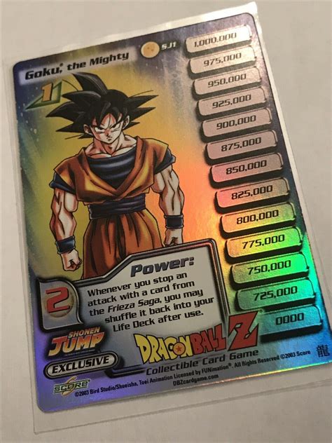 Mavin Goku The Mighty Sj Rare Foil Dragon Ball Z Promo Score Card