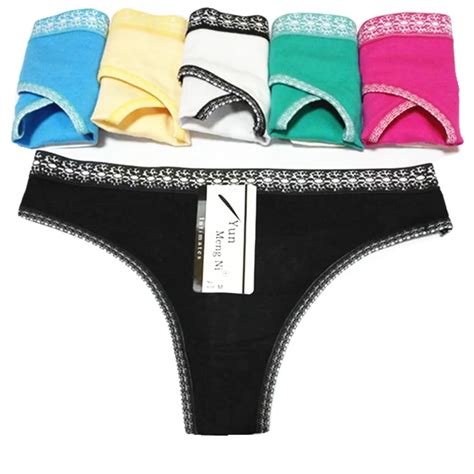 Sexy Thongs For Women Cotton Panties Female Underwear Womens Low Waist G Strings Briefs Lady