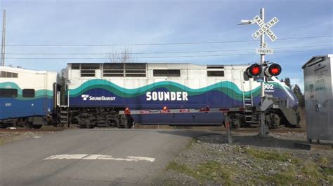 Sounder F59PHI 902 Leads Train Through Sumner WA YouTube