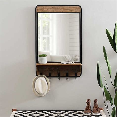 Hall Mirror With Key Hooks Mirror Ideas