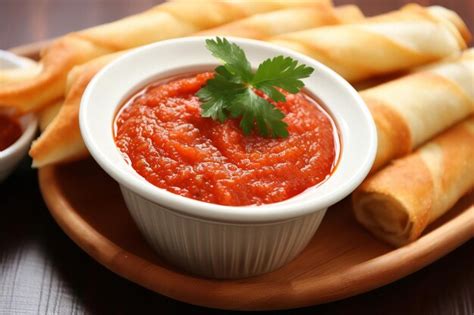 Premium Ai Image Marinara Dipping Sauce Italian Appetizer