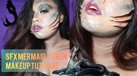 How To Do Mermaid Siren Makeup With Sfx Gills Scales Kweenamora