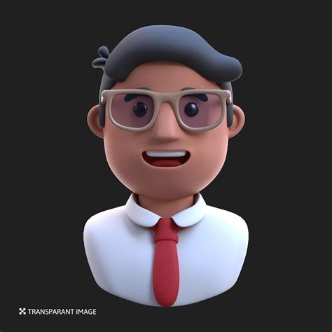 Illustration D avatar De Garçon De Dessin Animé De Rendu 3d PSD Premium