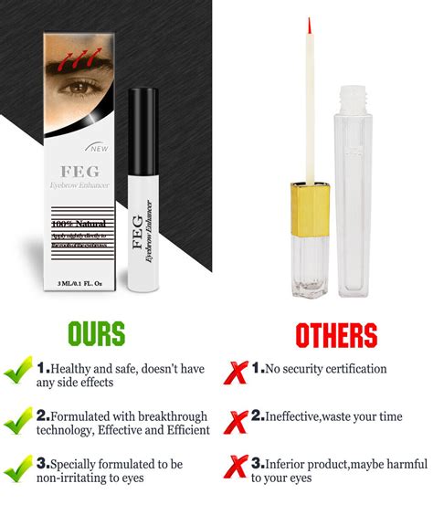 Genuine Feg Natural Eyebrow Eyelash Enhancer Serum Eyelash Growth