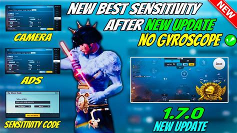 New BEST SENSITIVITY NO GYROSCOPE ADS AFTER NEW UPDATE 1 7 0 Pubg