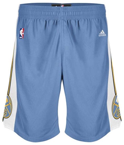 Adidas Short Nba Denver Nuggets Celeste Blanco