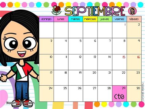 Pin de Carlos Curitima en Guardado rápido Calendario septiembre