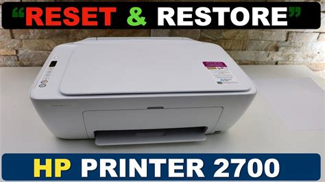 How To Reset Restore Any Hp Printer Youtube