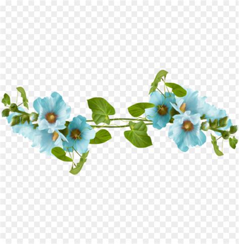 Free Download Hd Png Blue Flower Divider Png Transparent With Clear