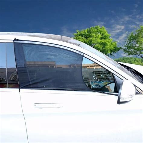 Universal Car Window Screens Sun Shade with High Elasticity Mesh Fabric
