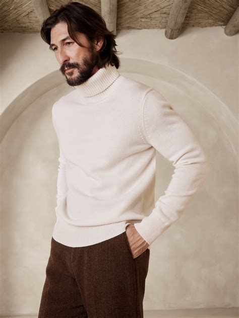 Jaime Merino Cashmere Turtleneck Sweater Banana Republic