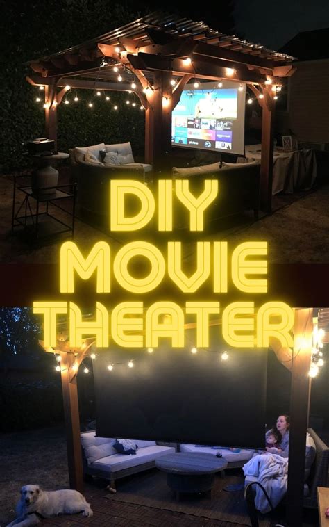 How To Make A Backyard Movie Theater With A Projector Screen Backyard