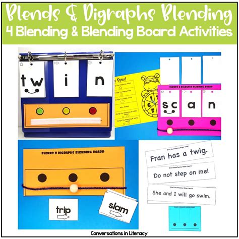 Blends And Digraphs Blending And Segmenting Phonics Activities Blending