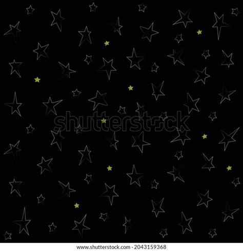 Star Seamless Texture Golden Stars On Stock Vector Royalty Free