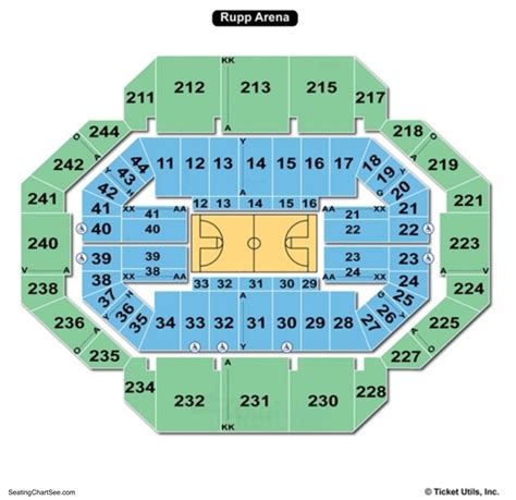 Rupp Arena Stadium Seating Chart Arena Seating Chart