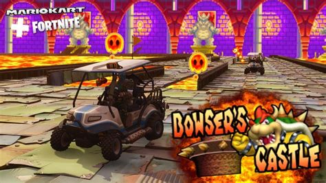 Mario Kart In Fortnite Le Chateau De Bowser Version Gba Youtube