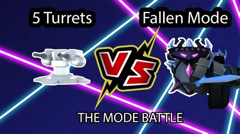 5 Turrets Vs Fallen Mode Roblox Tower Defense Simulator Youtube