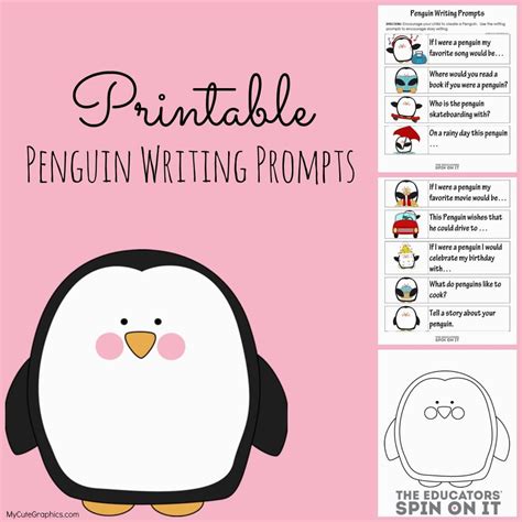 Penguin Writing Prompts And Sewing Activity The Educators Spin On It