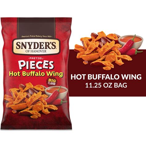 Snyder S Of Hanover Pretzel Pieces Hot Buffalo Wing 11 25 Oz