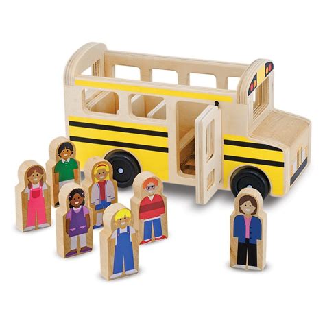 Melissa And Doug School Bus Wooden Play Set With 7 Play Figures Best