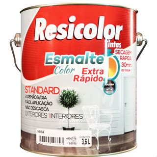 Tinta Esmalte Sint Tico Brilho Standard Interior E Exterior Cor Branco