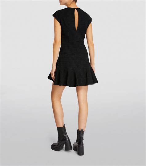 Womens Sandro Black Tweed Mini Dress Harrods Countrycode