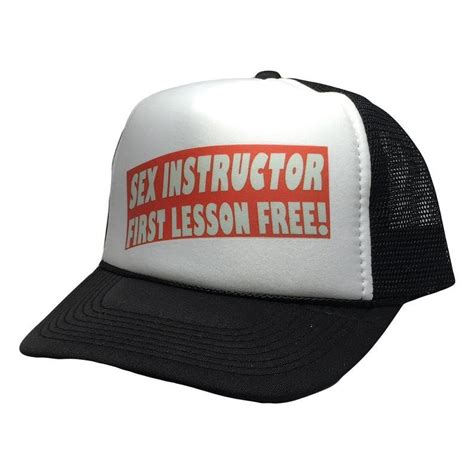 Sex Instructor Trucker Hats Vintage Trucker Hats Etsy