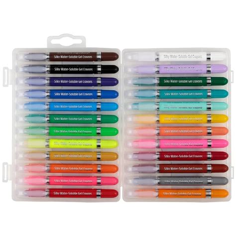 Creative Inspirations Silky Water Soluble Crayons Set Of 24 Jerrys