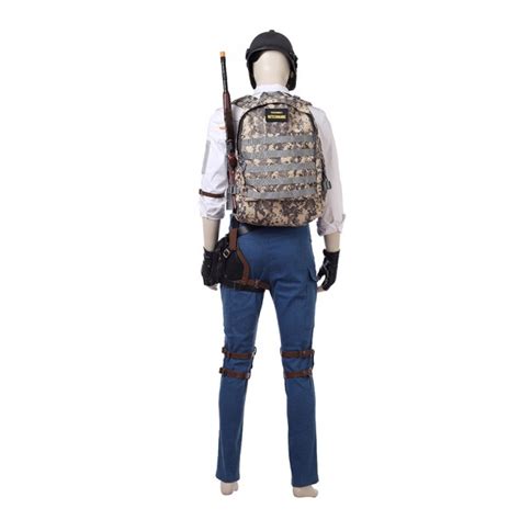 Top Level PUBG Cosplay Costume With Helmet & Backpack - PUBG - Game Costumes