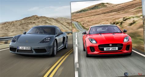 Confronto Jaguar F Type 2 0 Coupé vs Porsche 718 Cayman MotorAge New